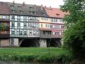 Die Krämerbrücke über die Gera in Erfurt - die Landeshauptstadt von Thüringen