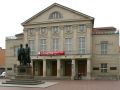 Schiller und Goethe - Standbild vor dem Nationaltheater Weimar