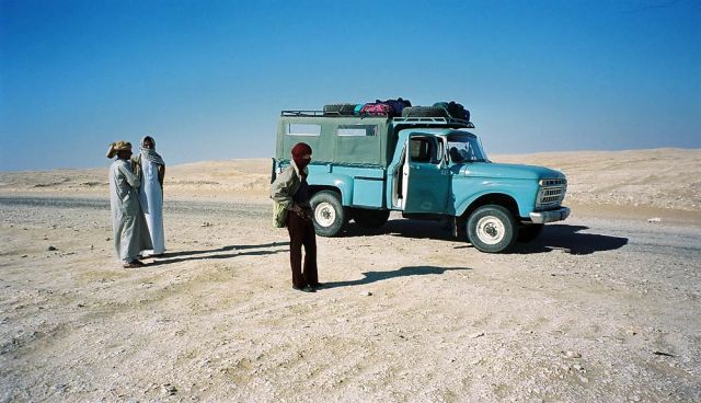 Die Piste durch die libysche Wüste in Ägypten