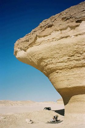 Markanter Picknickplatz 'The Rocks' in der libyschen Wüste, Ägypten