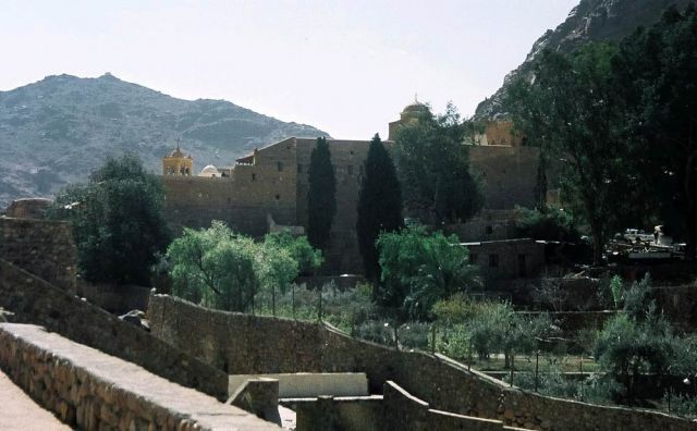 Das Katharinenkloster, St. Catherine's am Mt. Sinai, der Klostergarten - Sinai-Halbinsel, Ägypten 