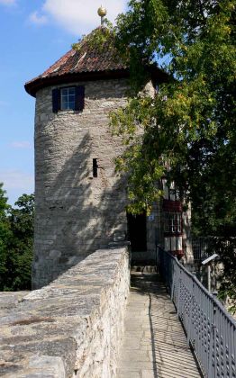 Mühlhausen, Thüringen - der Hospitalturm, ein Rundgang auf der Stadtmauer 