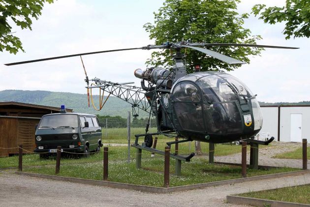 Grenzmuseum Schifflersgrund - Verbindungshubschrauber SA 318 C Alouette des Bundesgrenzschutzes