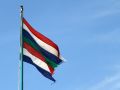 Die Farben der Flagge von Schiermonnikoog