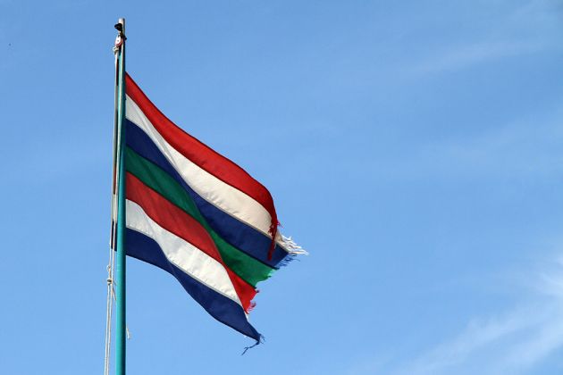 Die Farben der Flagge von Schiermonnikoog