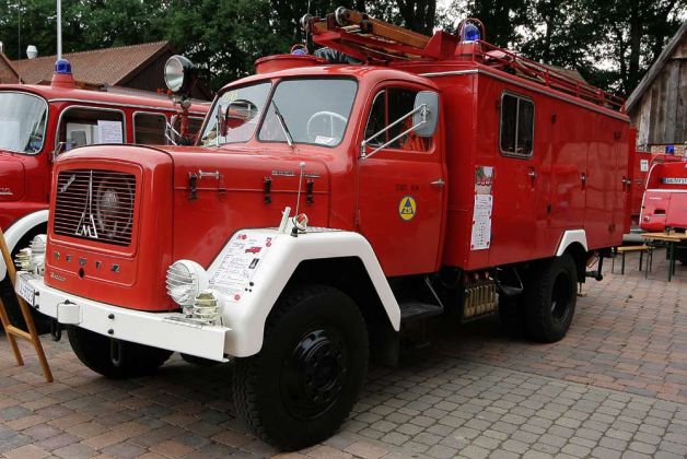 Magirus-Deutz - Feuerwehrlösch-Fahrzeug LF 16-TS - F Magirus 125 D 10 A Mercur, V-6 125 PS,7.412 ccm, Allrad
