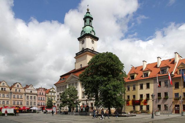 Das historische Rathaus von Hirschberg - Jelenia Gora