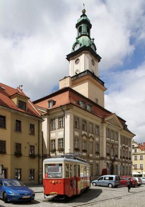 Das historische Rathaus von Hirschberg - Jelenia Gora