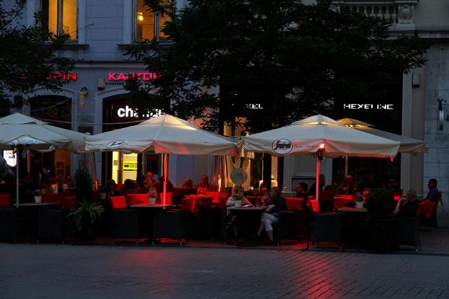 Krakau, Rynek Główny, der Marktplatz - Restaurants rund um den Platz