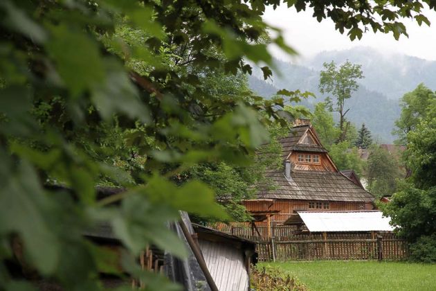 Zakopane im Nationalpark Hohe Tatra - ein Holzhaus der Goralen