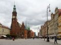 Rynek Wrocław - der &#039;Ring&#039;, Marktplatz von Breslau, Ansicht mit dem Rathaus