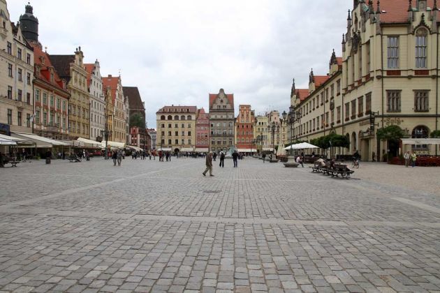 Städtereise Breslau - Rynek Wrocław - der 'Ring', Marktplatz von Breslau