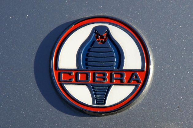 Und hier ist auch die giftige Schlange zu sehen… das Logo des AC-Shelby Cobra