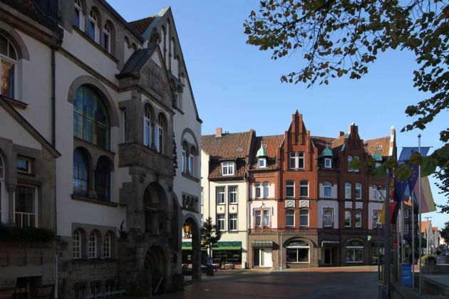 Wunstorf, Region Hannover - altes Rathaus am Marktplatz
