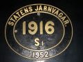 Die Angelner Dampfeisenbahn - das Lokschild der Dampflok S 1916 'die schöne Schwedin' 