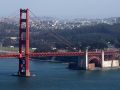 Brückendetail am Südende - vom Golden Gate Bridge Vista Point an der Conzelman Road aufgenommen.