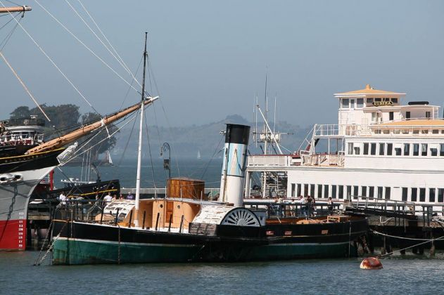 Paddle Tug Eppleton Hall, Hyde Street Pier, Maritime National Historic Park - Fishermans Wharf, San Francisco