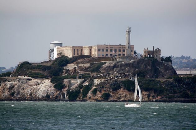 Alcatraz in der San Francisco Bay - vom Pier 39, San Francisco