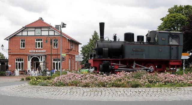 Der alte Bahnhof in Bruchhausen-Vilsen - hier fahren die Museumszüge ab