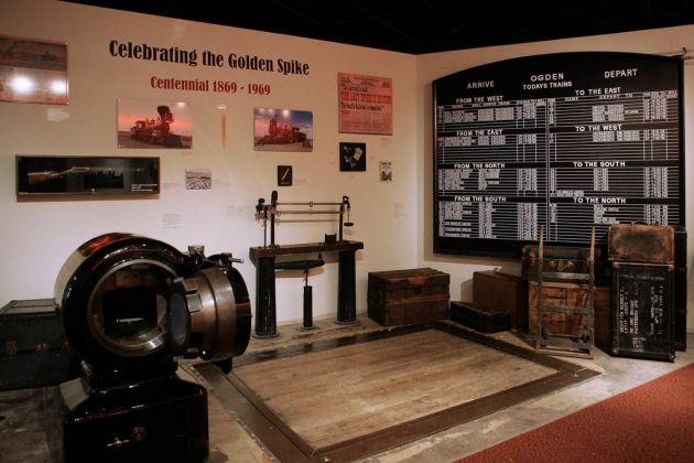 Utah State Railroad Museum in der historischen Union Station von Ogden
