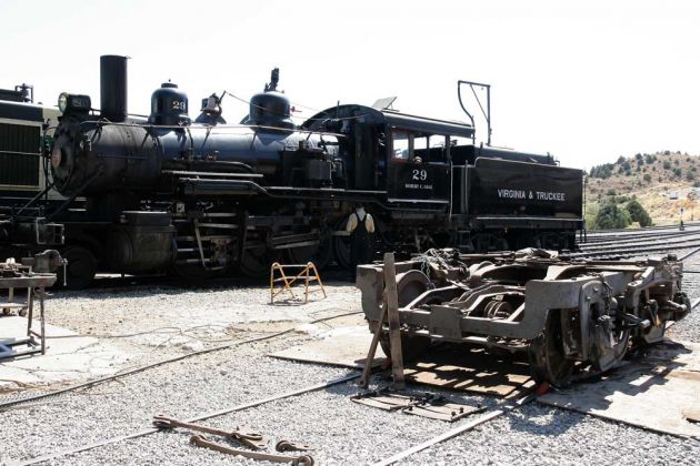 Historische Baldwin Dampflok, Baujahr 1916 - No. 29 der Virginia & Truckee Railroad