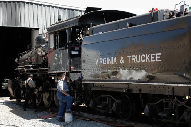 Historische Dampflok No. 29 der Virginia & Truckee Railroad
