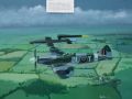 Eine V-1 soll von einem britischen Jäger vom Kurs abgebracht werden - zeitgenössisches Gemälde