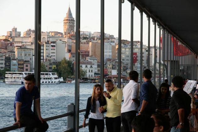 Galata-Brücke, Goldenes Horn und Galata Turm, Istanbul