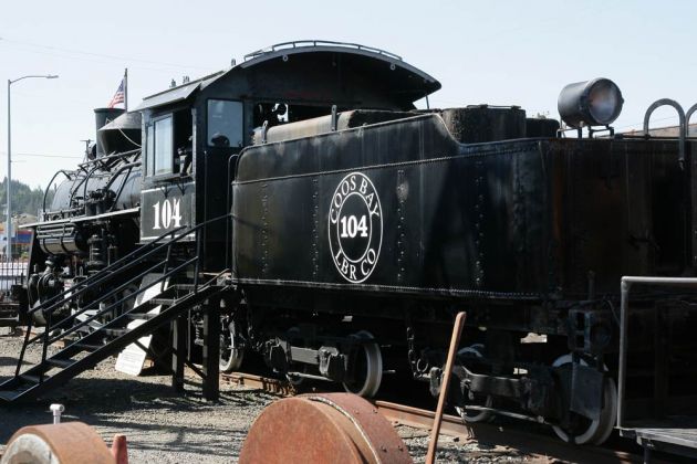 Oregon Coast Historical Railway Museum - das historische Eisenbahnmuseum in Coos Bay.