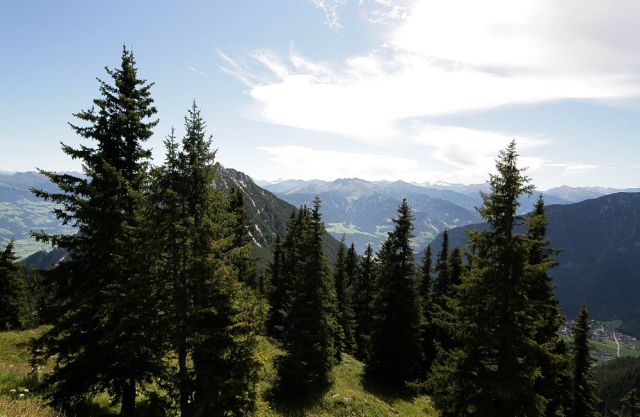 Der 'Rofan', das Rofangebirge in Tirol - der Blick in Richtung Inntal