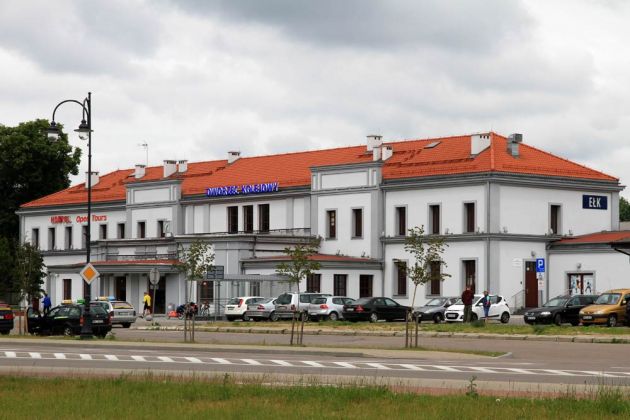 Der Normalspur-Bahnhof von Ełk - Lyck in Masuren