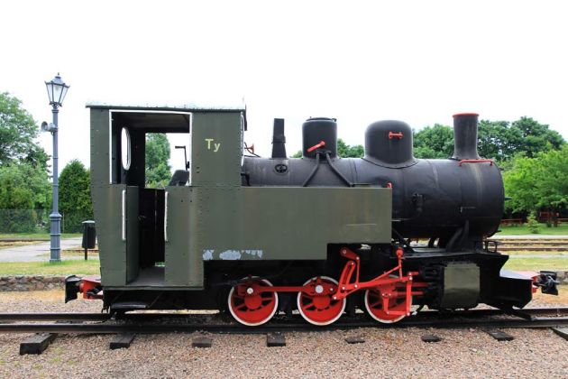 	Eisenbahnmuseum Ełk - Lyck, die polnische 600 mm Schmalspur-Dampflok Ty 244 'Las' von Fablok