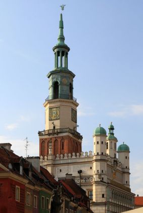 Poznań-Posen - das historische Rathaus am Stary Rynek, dem Alte Markt