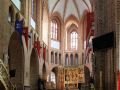 Poznań-Posen, Ostrów Tumski - Innenansicht der erzbischöflichen St. Peter und Paul-Domkirche auf der Dominsel  