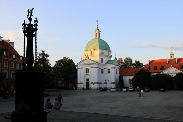 Warszawa, Nowe Miasto - Warschau, der Neustädter Markt mit der St. Kasimir Kirche