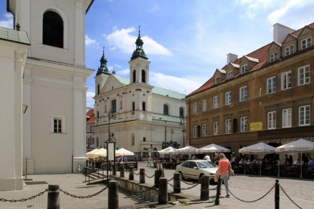 Warszawa, Nowe Miasto - die Warschauer Neustadt, die Ulica Freta mit der St. Jacek- und der Heiliggeistkirche