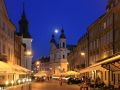 Warschauer Neustadt - die Ulica Freta mit der St. Jacek- und der Heiliggeistkirche zur Blauen Stunde