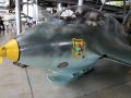 Flugwerft Schleissheim, die grosse Ausstellungshalle - Messerschmitt Me 163 B, Abfangjäger mit Raketenantrieb