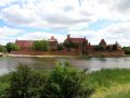 Malbork-Marienburg  - Panorama der mittelalterliche Ordensburg von der Westseite der Nogat 