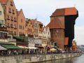 Das Krantor am Mottlau-Ufer - weltberühmtes Wahrzeichen von Danzig, Gdańsk