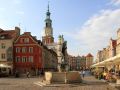 Posen-Poznań - Stary Rynek, der Alte Markt mit dem Apollo-Brunnen