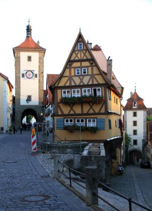 Rothenburg ob der Tauber - Siebersturm am Plönlein