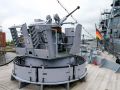 Das Deutsche Marinemuseum - Geschütz auf dem Minenjagdboot  Weilheim - M 1077