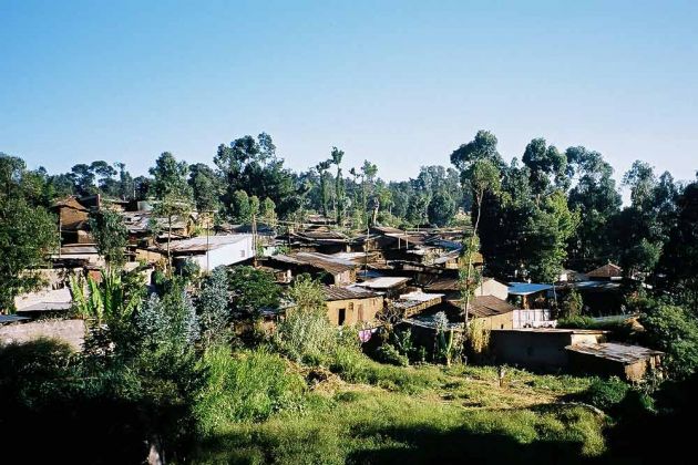 Addis Abeba - Wohnviertel am Stadtrand
