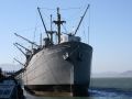 Jeremiah O&#039;Brien - letztes Exemplar des Weltkrieg-II Versorgungsfrachters der Liberty-Klasse.  Pier 45 der Fisherman&#039;s Wharf - San Francisco