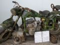 BMW Motorrad R 12 - Militärkrad, Baujahr 1936 - Einsatz beim Ostfeldzug, 1993 in der Ukraine gefunden - Luftfahrtmuseum Wernigerode