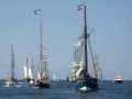 Hansesail Rostock - die Segler erreichen die Warnemünder Bucht