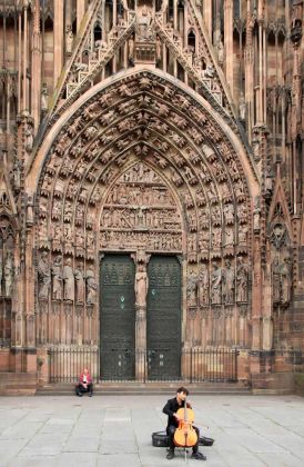 Strassburger Münster - das hochgotische Hauptportal der Westfassade