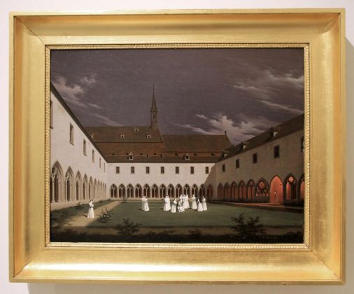 Innenhof des Dominikanerinnenklosters Unterlinden - Gemälde im Musée Unterlinden, Colmar