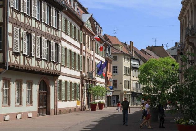 In der Rue de Clefs in Colmar, Elsass